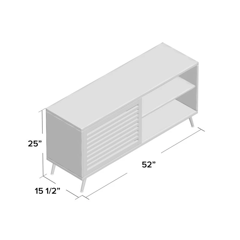 Muebles de Salón Blanco de 58 pulgadas de madera maciza de madera de TV con las piernas para televisores