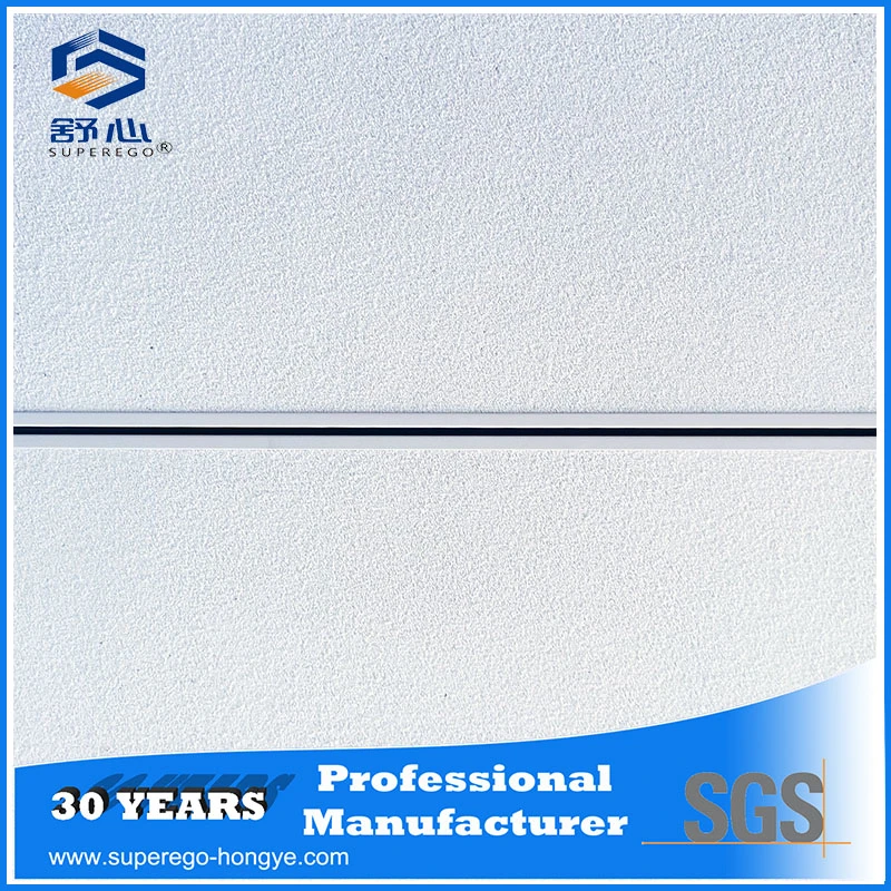 Rh95 Sanded Pattern Acoustic Moistureproof Fireproof Mineral Fiber Ceiling Tile