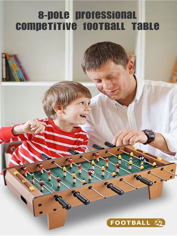 High quality/High cost performance Wooden Football Table Toys Children&prime; S Table 8 Pole Football Table Game Competitive Game Toys