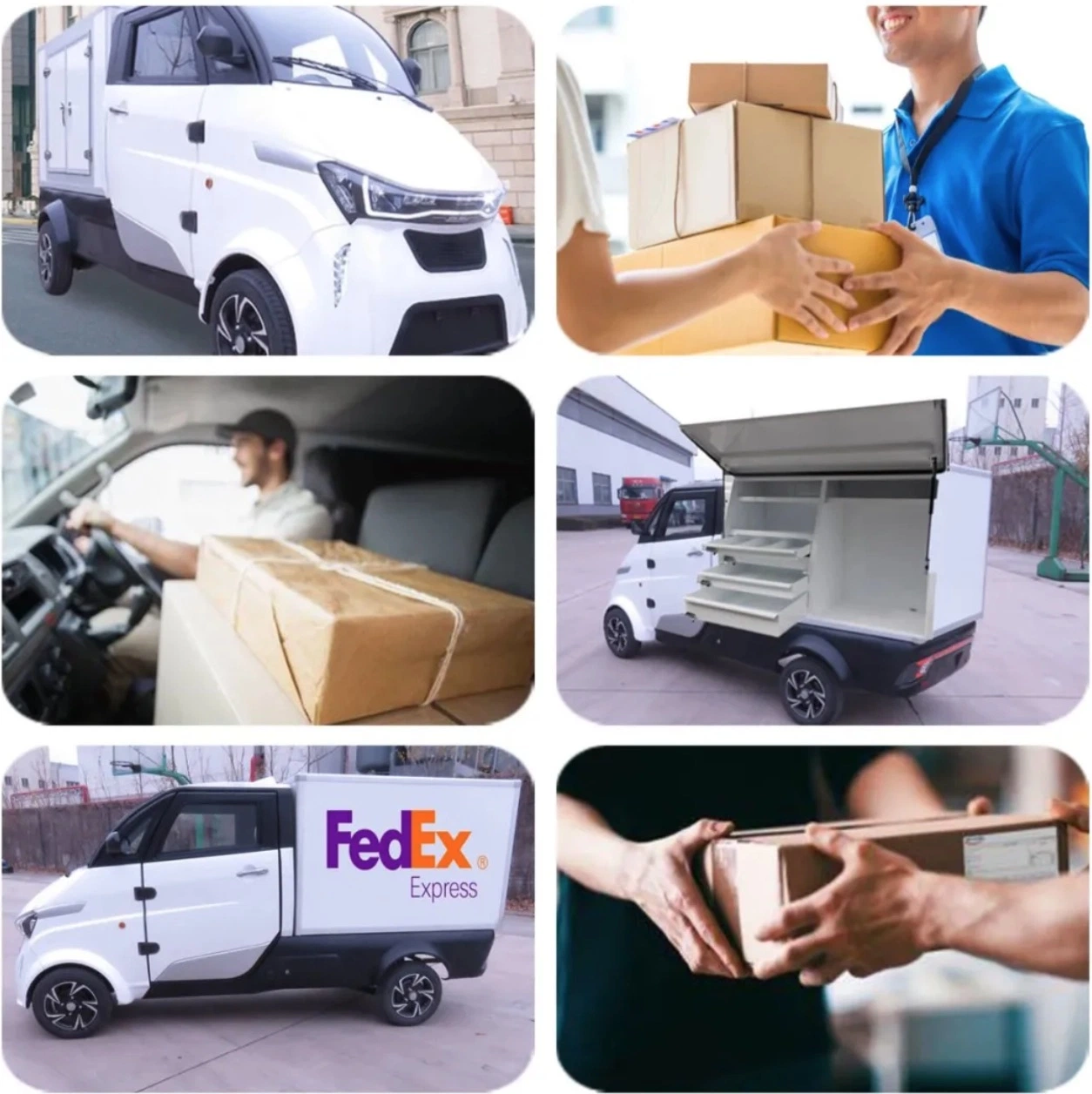 2020 4wheel Electric Cargo Van Car Hot Sale in Europe