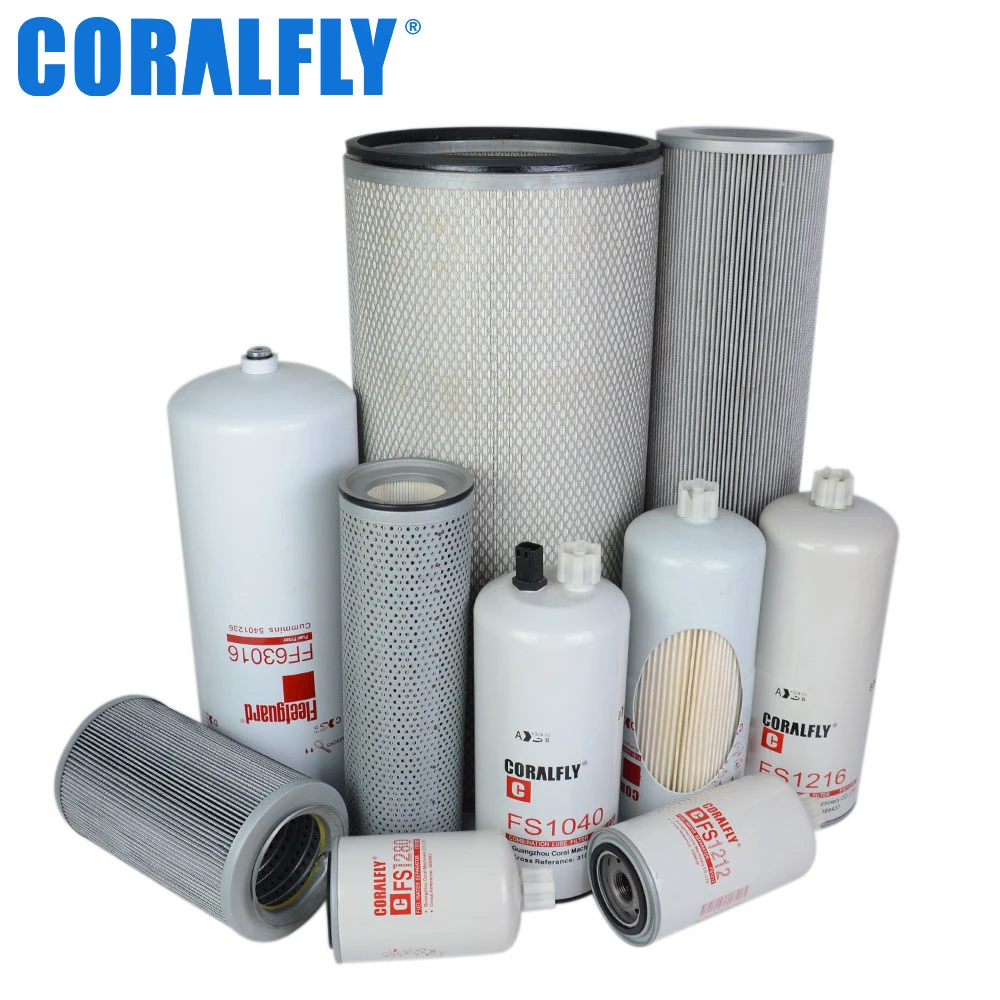 Coralfly OEM ODM Truck Diesel Engine Fuel Filters FF5272 for Cat Fleetduard Filters FF5272