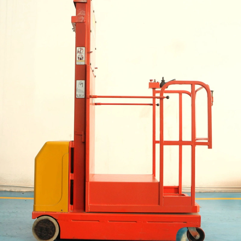 300kg Loading 4m 5m Warehouse Goods Picking Platform Battery Power Electric Aerial Stock Order Picker Price