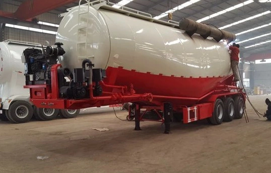 3 ejes 50ton V Tipo Seco Bulk Power Semi remolque