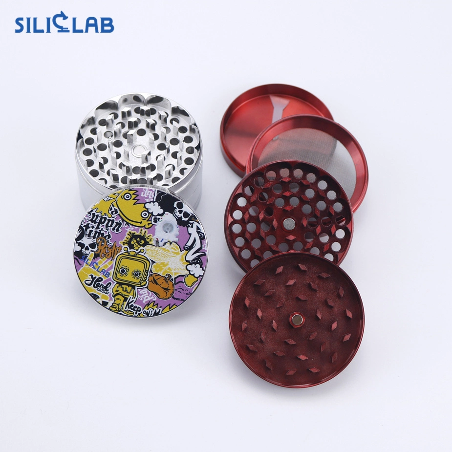 Printed Metal Herb Grinder Smoking Accessories