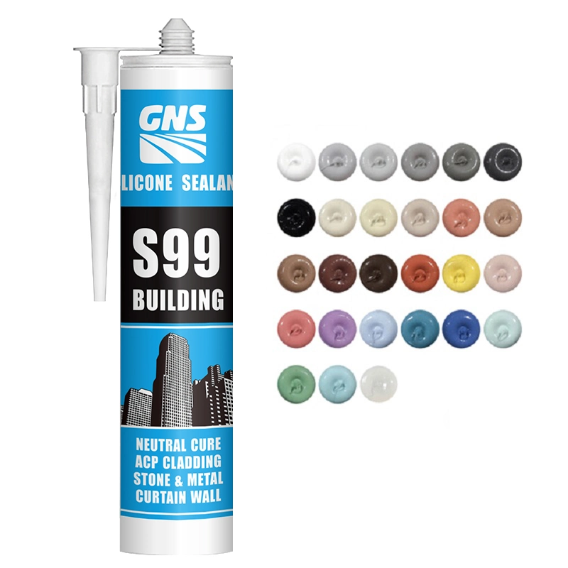 Gns S99 Quick Dry One Component Gp Structural/Oxime/Alkoxy/Neutral Glass Silicone Sealant Adhesive