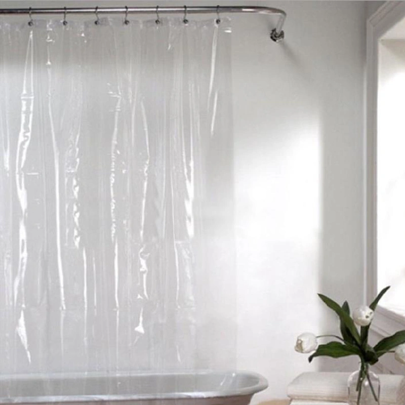 Plain Color PEVA Shower Curtain