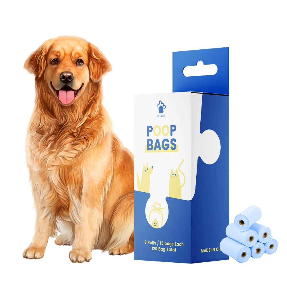 Heißer Verkauf umweltfreundliche hochwertige OEM Custom Logo gedruckt Biologisch abbaubare Abfallbeutel für Hunde Großhandel Haustier Hund Poop Bag