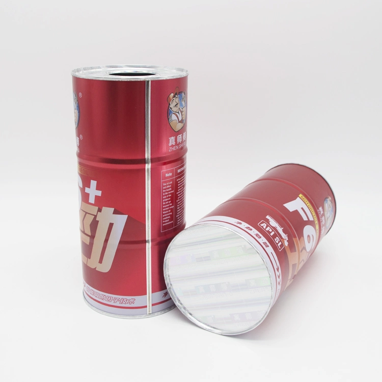 Factory Price Round 1L Car Care Tin Can with Plastic Lid