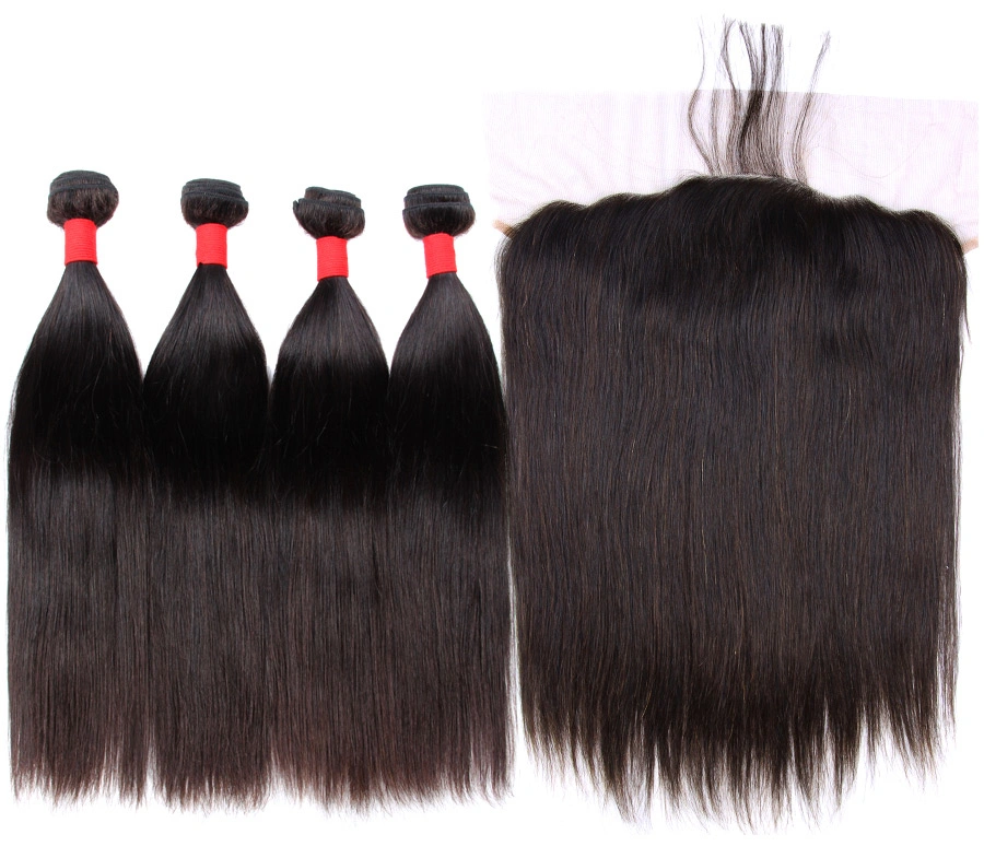 High Quality Peruvian Hair Bundles with Closure Remy Human Hair Extension Human Hair Weaving