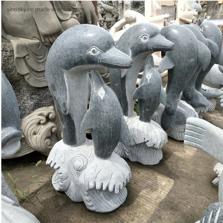 Animal White Natural Granite Carved Stone/ Statues/Sculpture for Garden Decoration