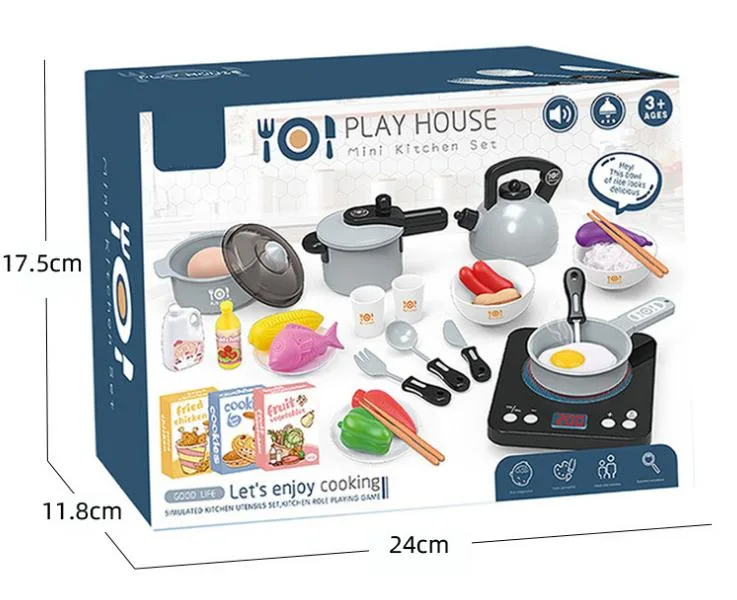 Simulation inducción Cocina serie de aparatos Children′ S Play House Electric Cocina Toy Set