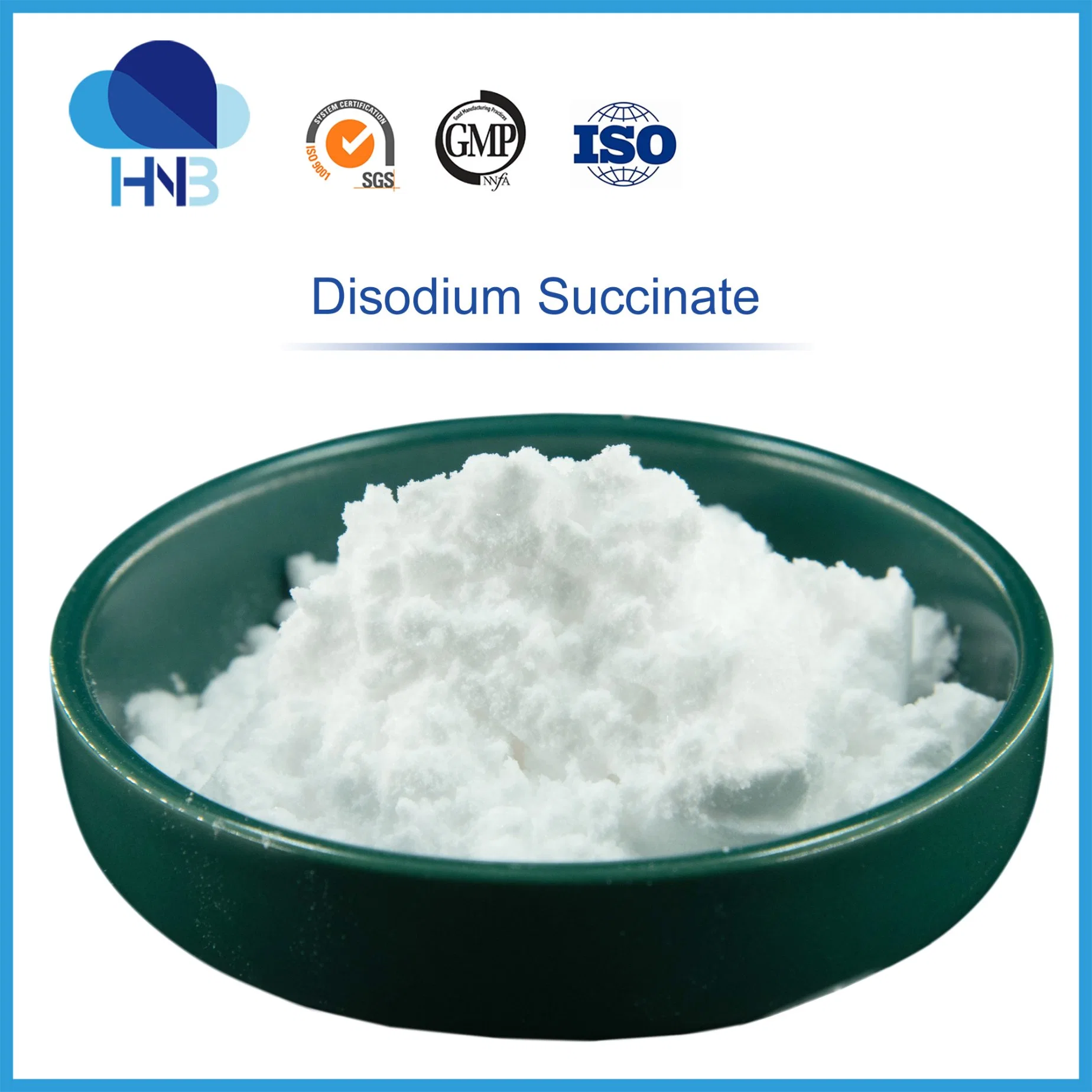 GMP Factory Sodium Succinate Dibasic Wsa CAS 150-90-3 Strength Product 99% Disodium Succinate