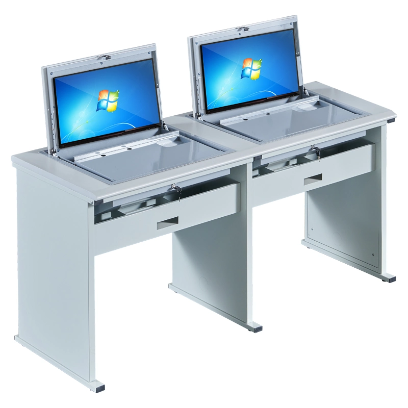Equipo de oficina Flip oculto escritorio caja fuerte mini PC Paperless ordenador mesa de examen Capacitación en Computación Tabla