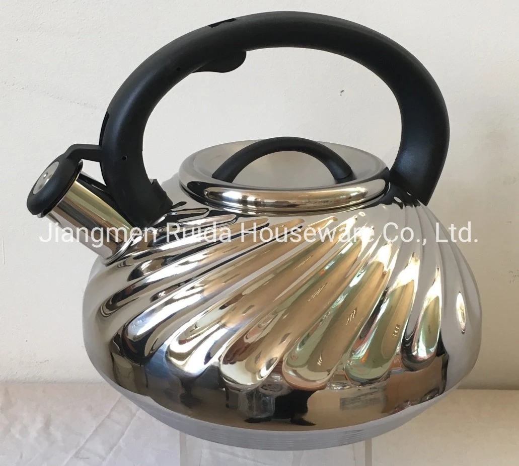 Tea Kettle on Sale 7 Steps Bottom - 3.0L Stainless Steel Whistling Kettles with Pumpkin Body