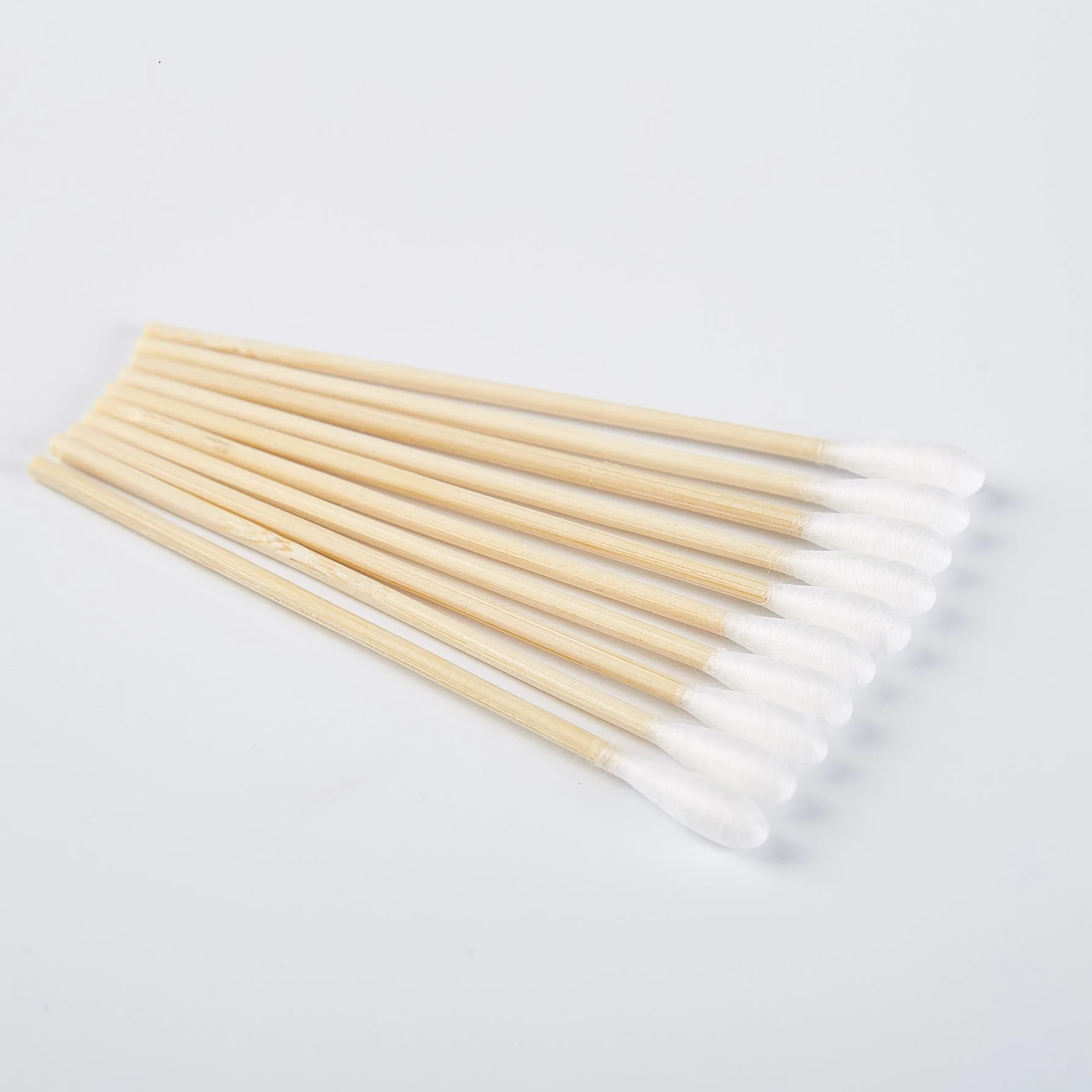 Plastic Paper Wooden Stick Baby Ear Buds Wooden Cotton Swabs