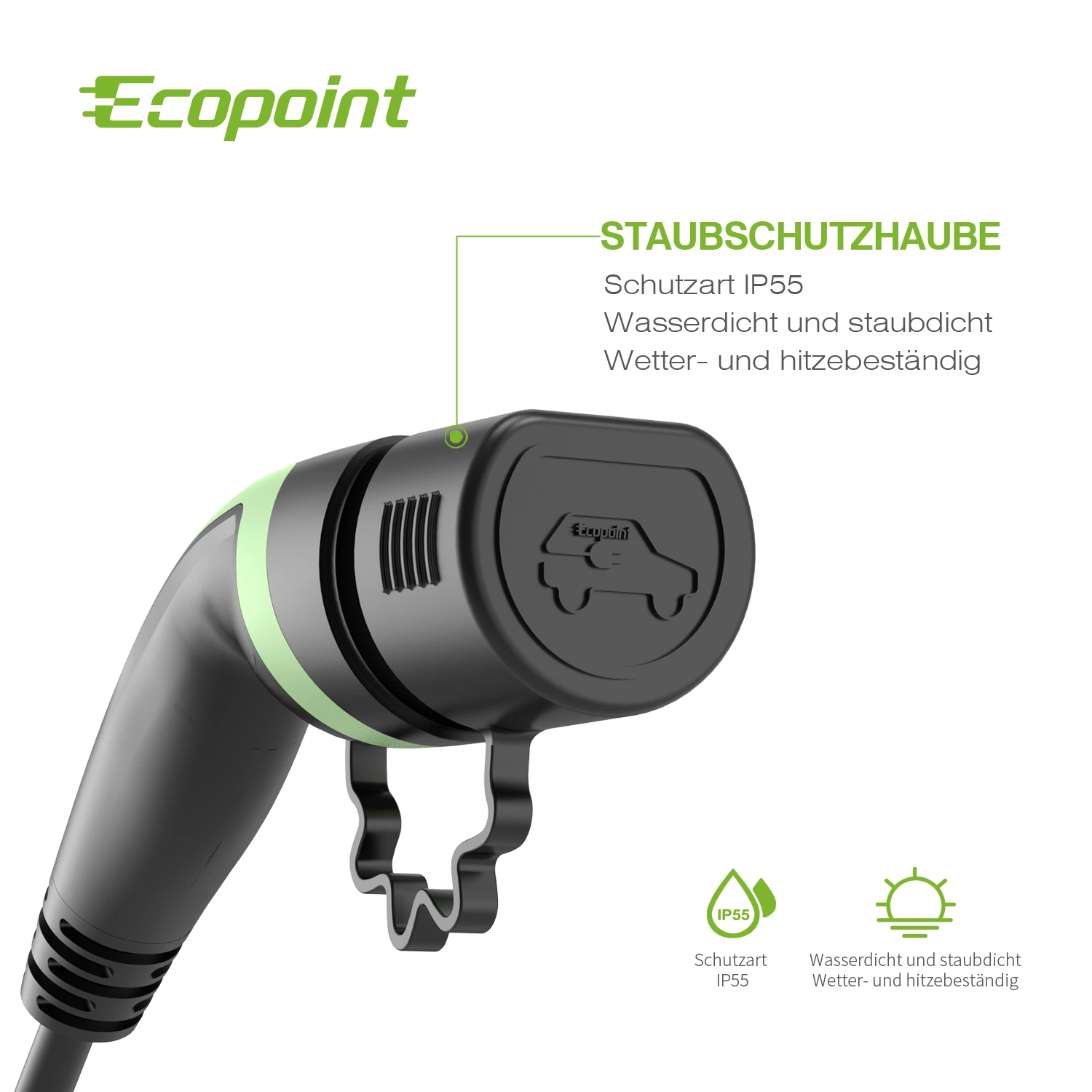 Electric Vehicle Charging Cable 32A 3phase Type 2 Famale Plug