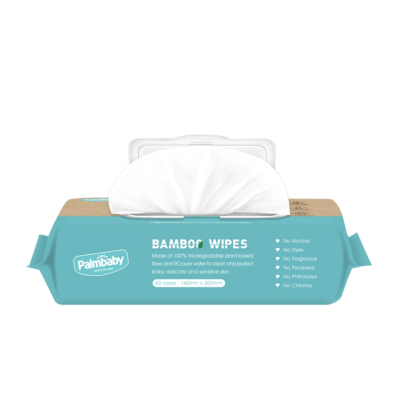 Biodegradable Baby Wipes Bamboo Fiber Nonwoven Fabric Baby Wet Wipes Wet Tissue