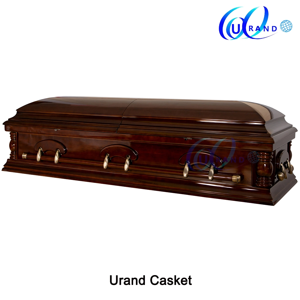 Wood Casket Not Metal Casket/High Gloss Casket Not Matt Gloss Casket/Solid Wood Casket Not Veneer Funeral Casket