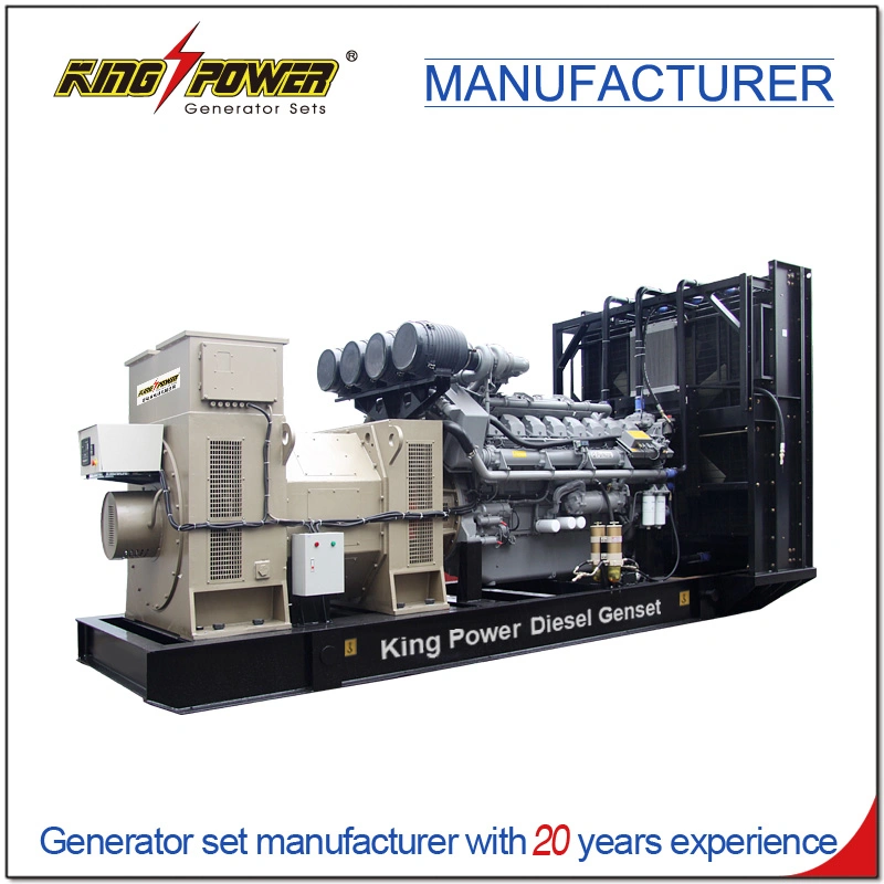 Prime Power 1300kVA Yuchai Weichai 380V220V Portable Silent Open Type Diesel Generator