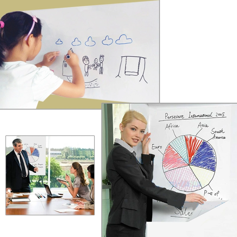 Foska 2m PVC Self-Adhesive Whiteboard