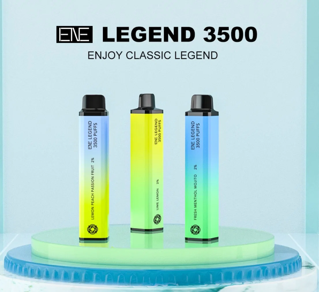 مصنع الجملة الصينية مصنعي المعدات الأصلية شركة لوكس Ene Legend 3500 مبطح مع 10ML 2% التدخين Vape Randm 7000 جهاز القلم القرد القابل للاستخدام E-Cigarette