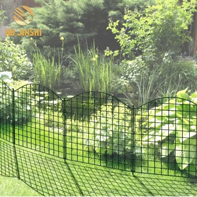 Decorative Garden Fence Fast Installation Multi-Purpose Metal Pet Fence Kit