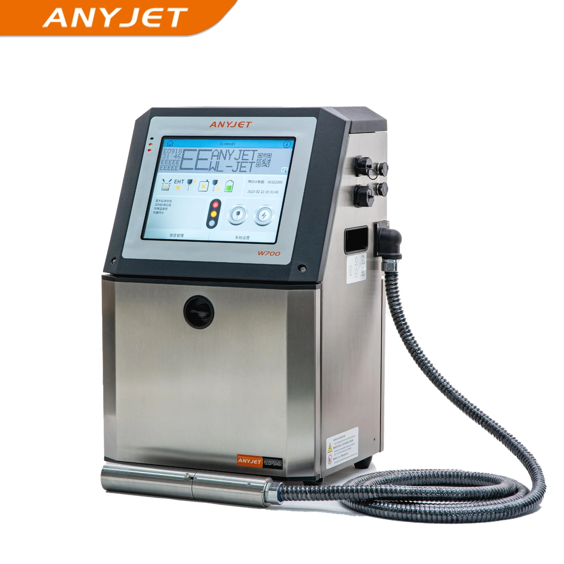 Anyjet Tintenstrahldrucker Digital Tintenstrahldruckmaschine Tintenstrahlcode Maschine