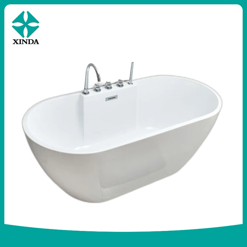 Fast Sales Cheap Acrylic Freestanding Bathtubs Narrow Rim Border Bulk Loading Acrylic Freestanding