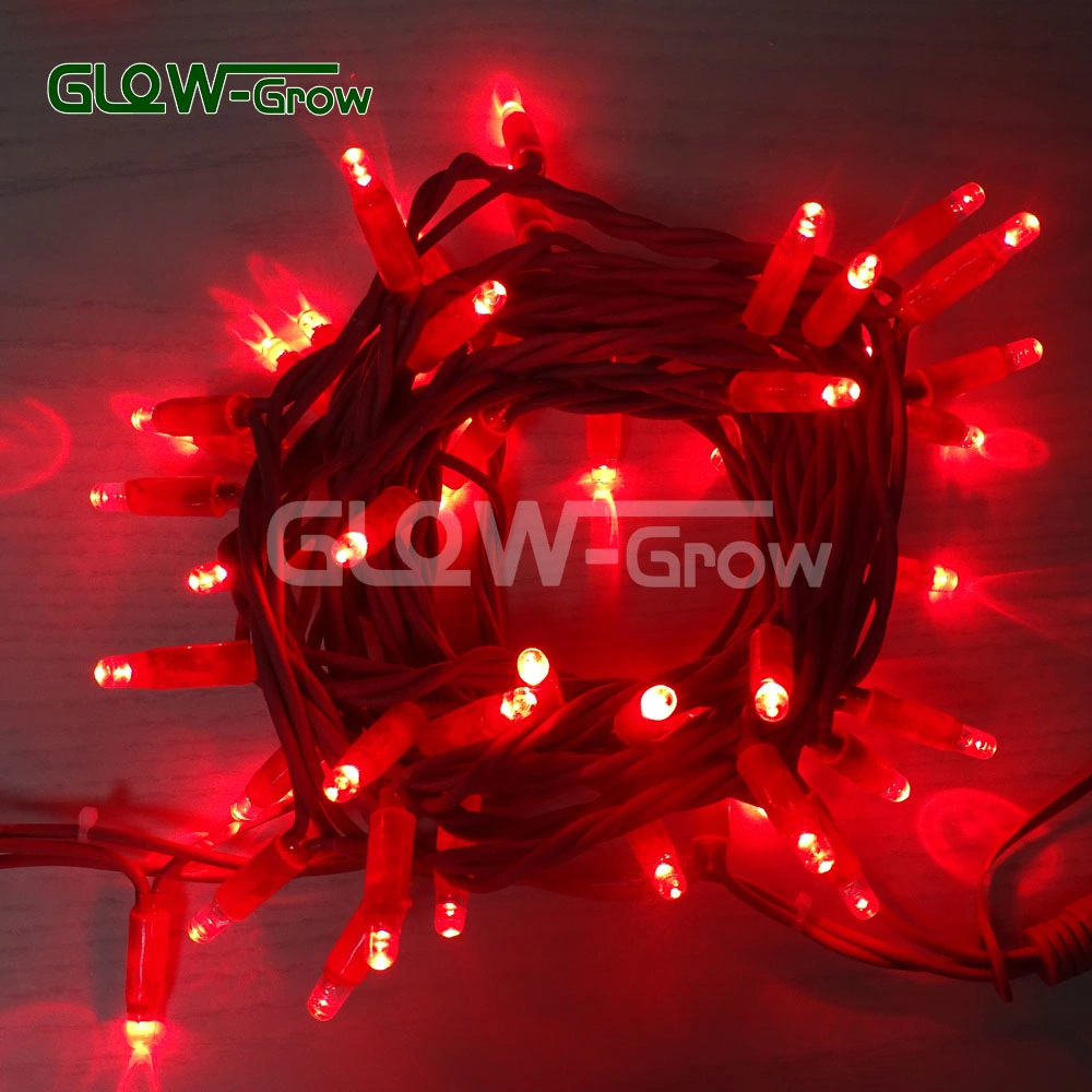 0.5mm2 Black Rubber Wire Green LED String Light Party Decoration with CE Approval