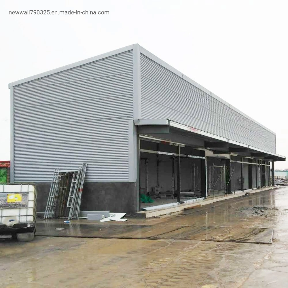 Two Story Steel Structure Warehouse Steel Prefab Building