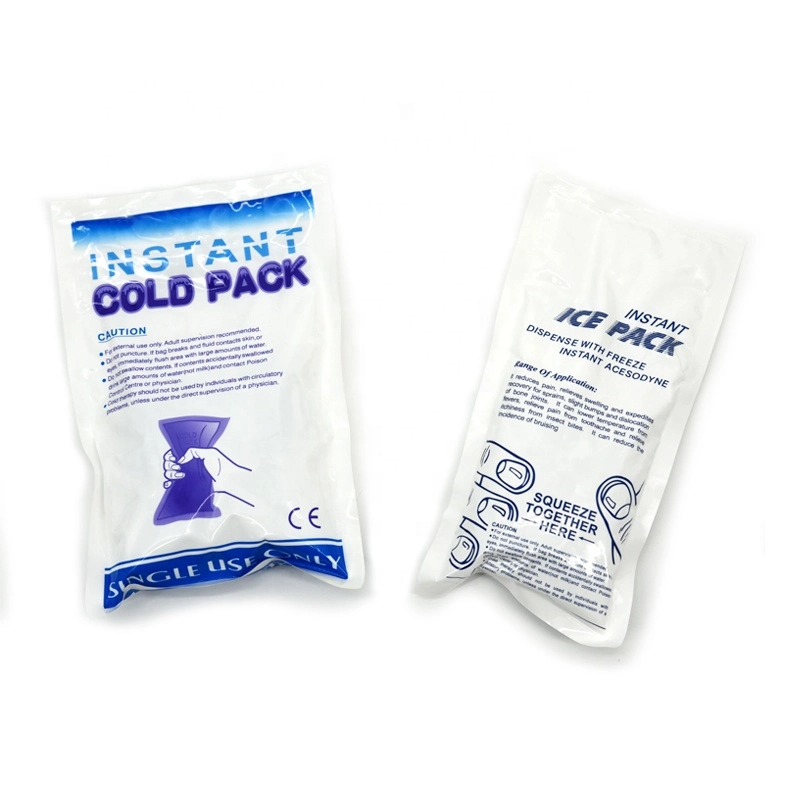Pack de glace instantanée de haute qualité avec prix bas pour les urgences Utilisez un emballage froid jetable