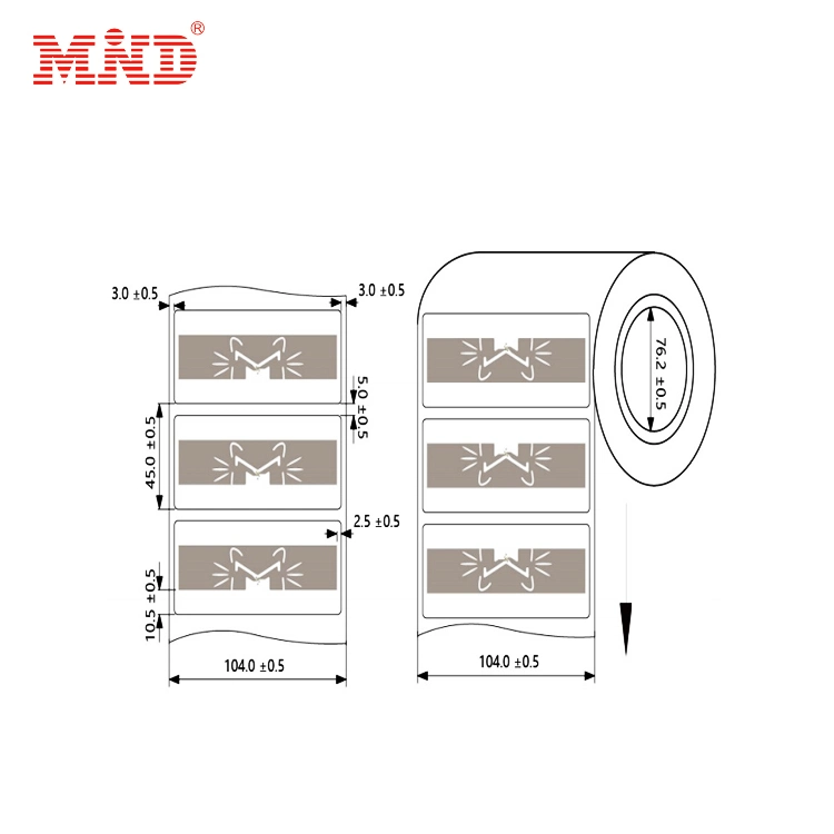 Prueba de Manipulaciones Anti-Fake Gestión de vehículos de la etiqueta RFID UHF PARABRISAS