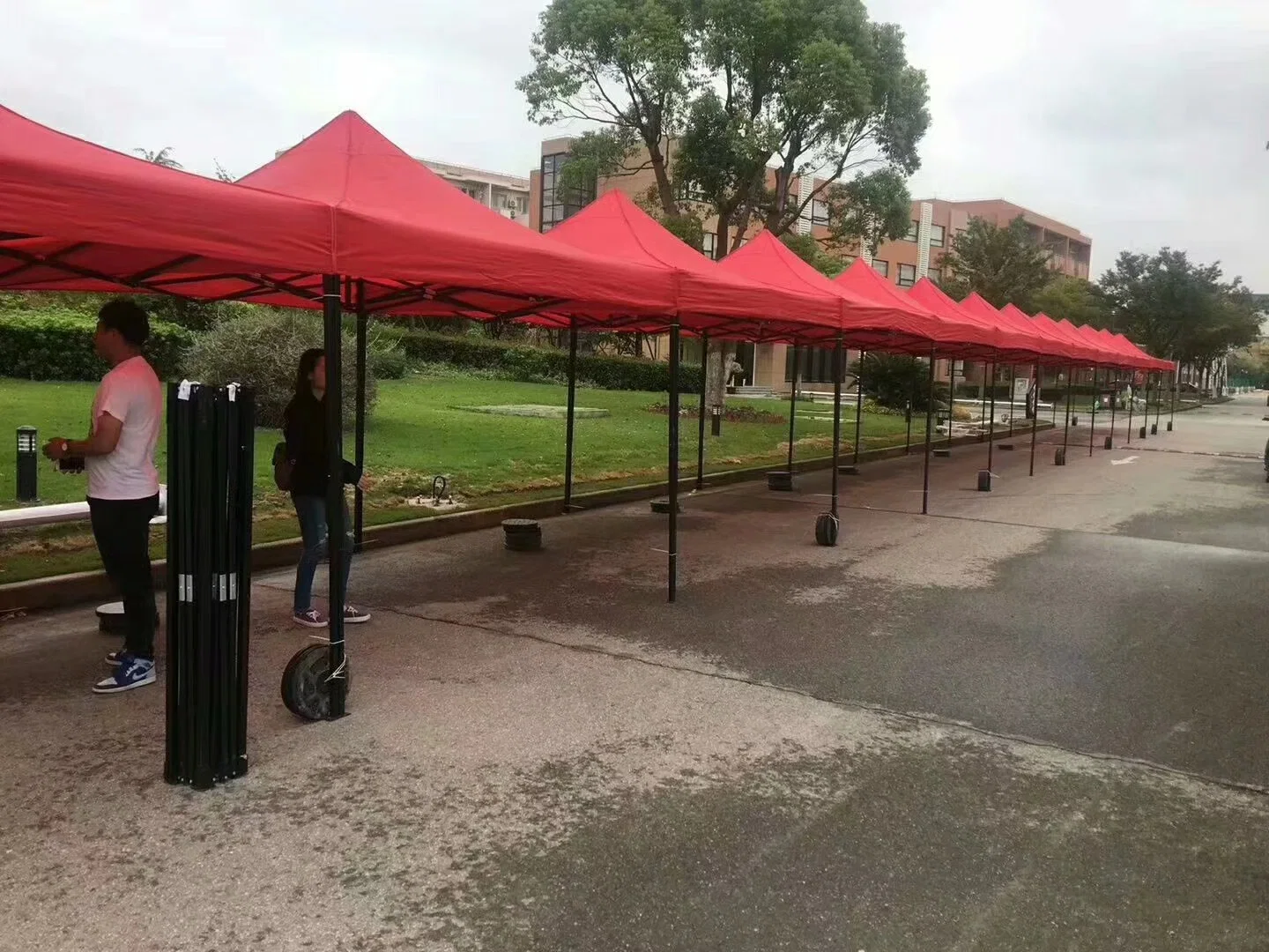 O logotipo personalizado Piscina caso tenda para a promoção Trade Show Tenda Dobrável Marquise Roof Top tendas hexágono de Aço Quadrado Factory