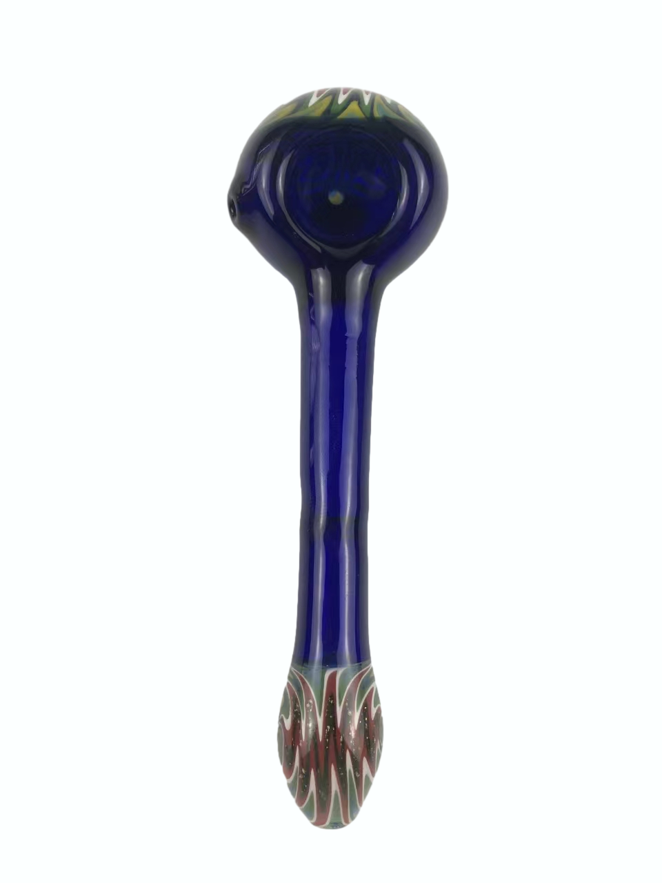 5 Inches Spoon Glass Handpipe Honeycomb Screen Heady Colorful Smoking Accessories High quality/High cost performance 