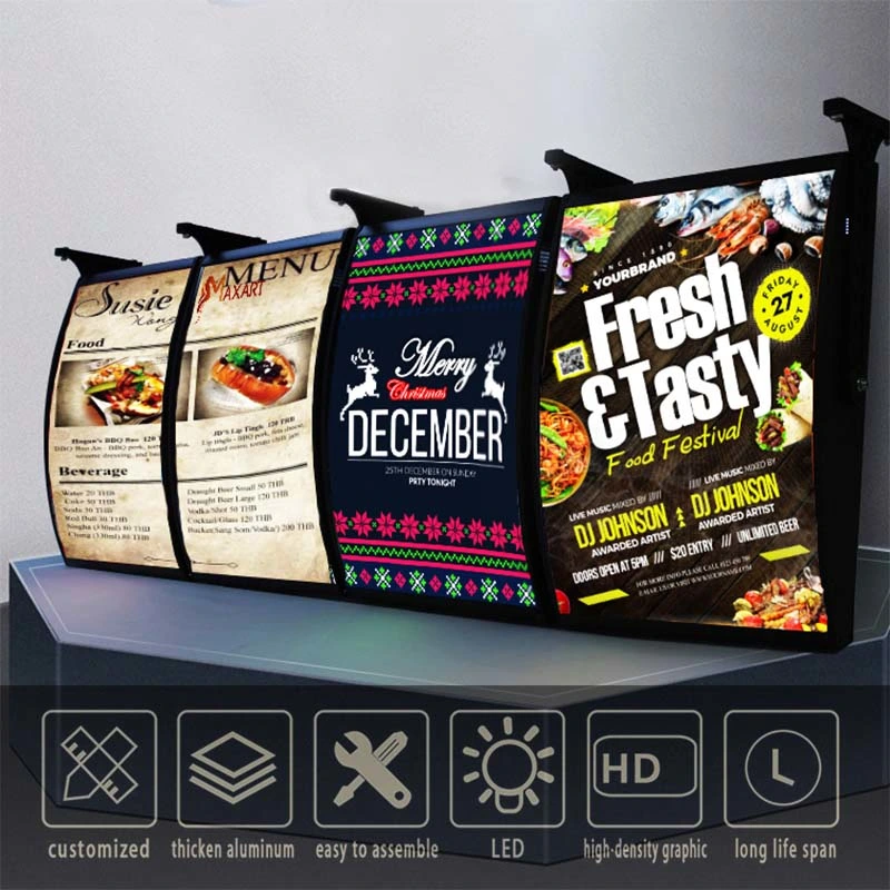 Wholesale/Supplier LED Menu Board Restaurant Fast Food Ordering Light Box