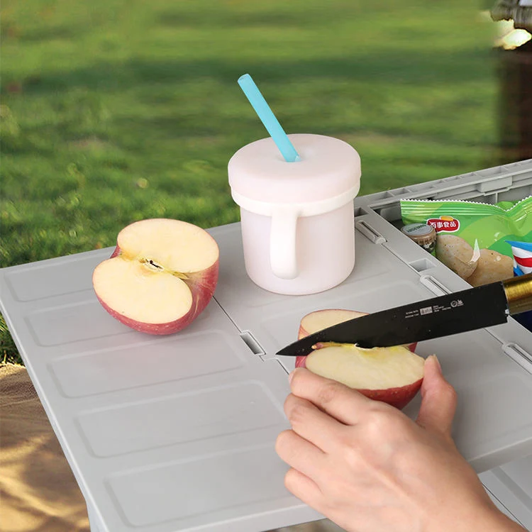 Boîte de rangement portable en plastique multifonctionnelle pour le camping en voiture à domicile.