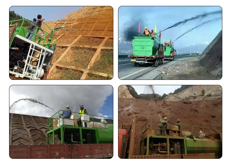 Fabricación de Hydroseeding máquina para ingeniería inclinado césped