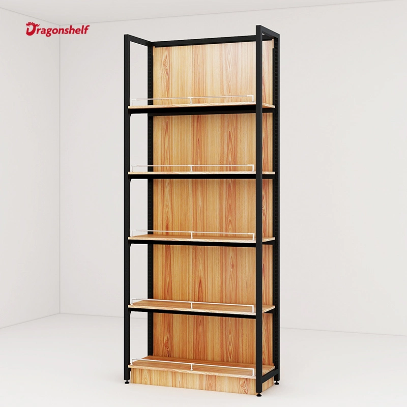 Dragonshelf Modern Adjustable Wooden Boutique Shelves Display for Grocery Store, Stationery Store