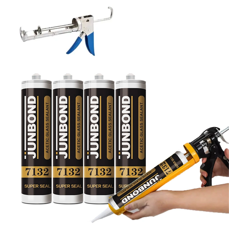 Factory Good Price Adhesion Anti-Fungal Acetoxy Silicone Sealant to Glass and Most Building Material