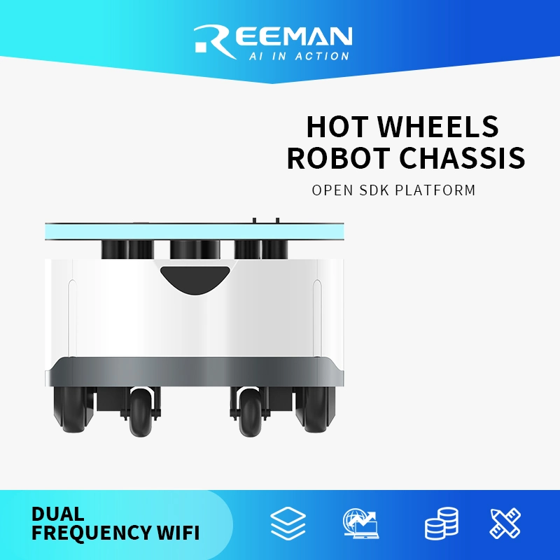 El robot elevador de alimentación del sistema de control de Internet de las cosas, el chasis Wheeleded inteligente Robot inteligente 4WD