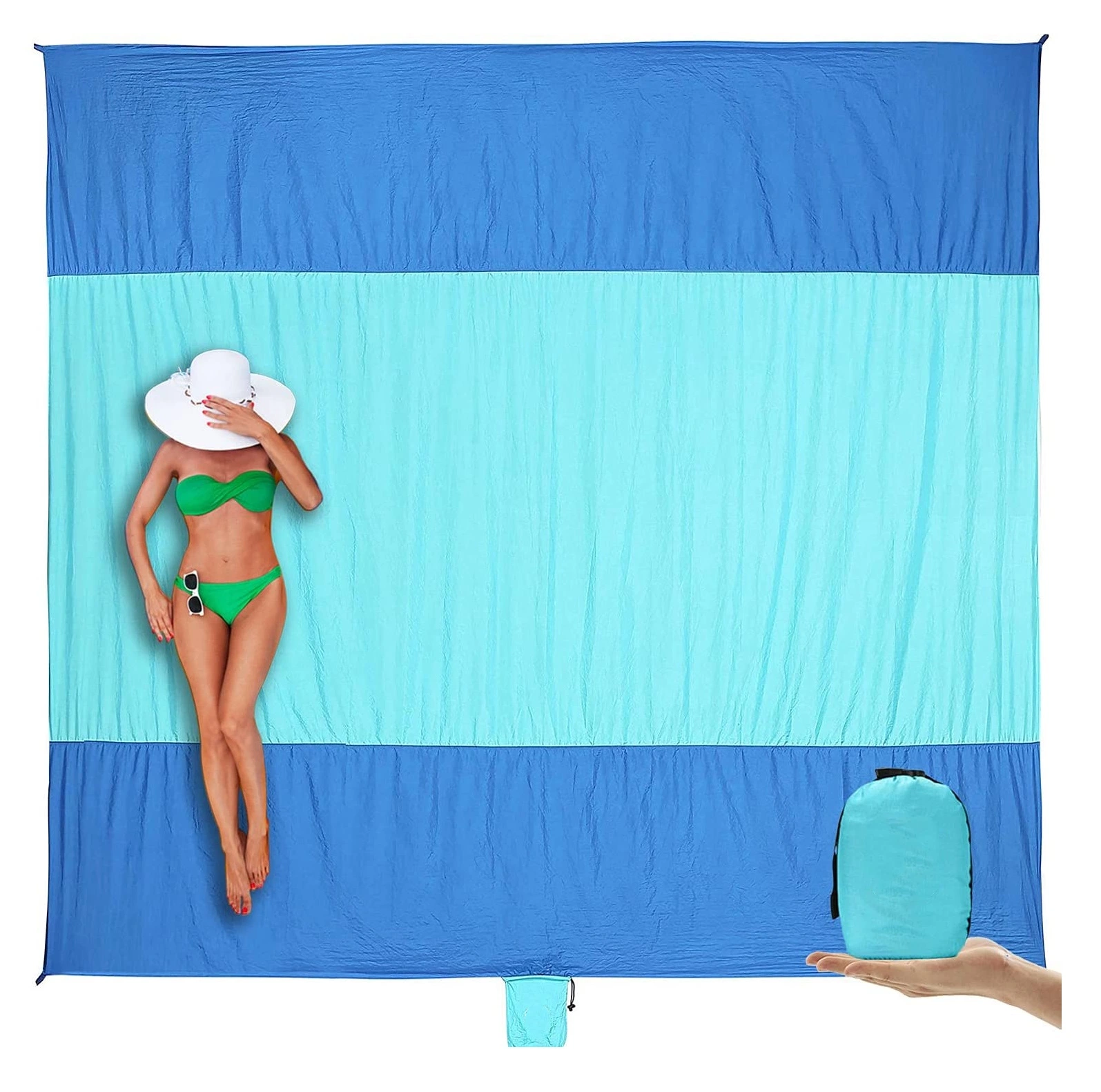 Beach Blanket Sand Free Mat Quick Drying Lightweight & Durable Mat