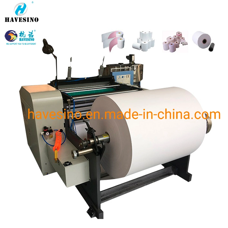 Easy Operate Thermal Receipt Paper Rolls Slitting Machine with High Speed