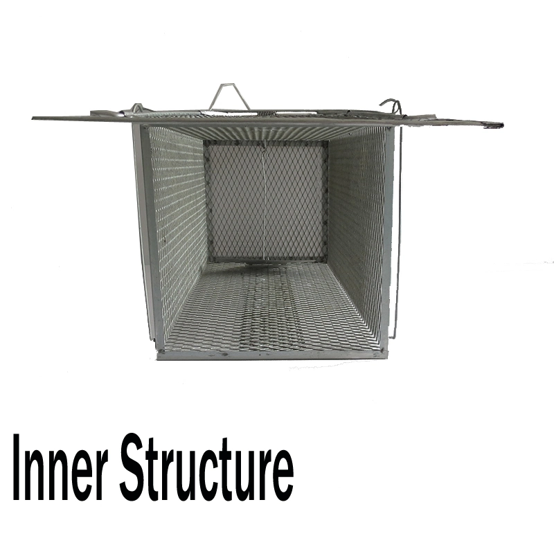 Langlebige Mesh Cat und Weasel Trap Cage Live Catch Control Mit Einzeltür