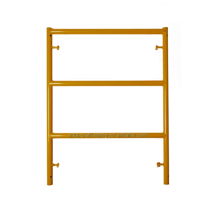 Construction Steel 1219X1700, 1930X1219mm, 1219X914mm Walking Structure Building Painted Scaffolding a Frame Factory