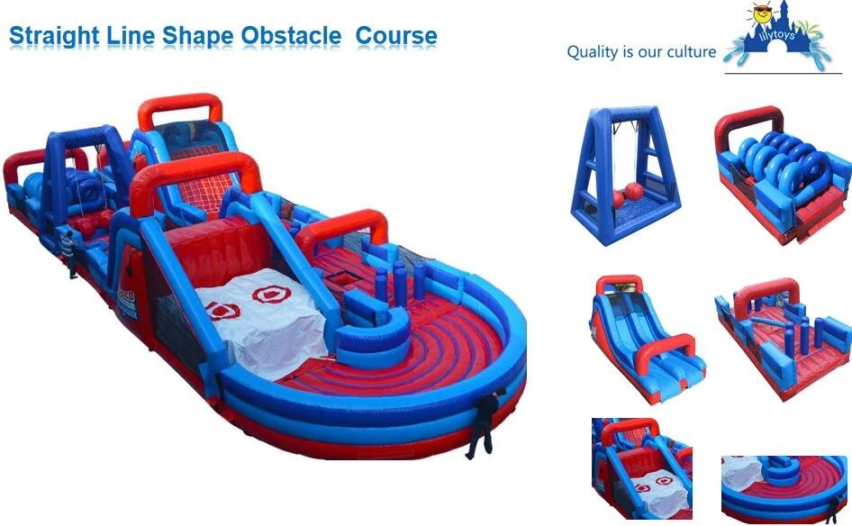 Inflatable Obstacle Course Inflatable Bouncer Racing Games for Kids and Adults