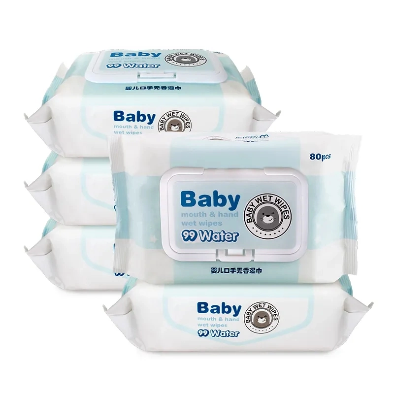 Eco Bamboo Biodegradable Hygiene Aloe Vera Baby Cleaning Wet Wipes