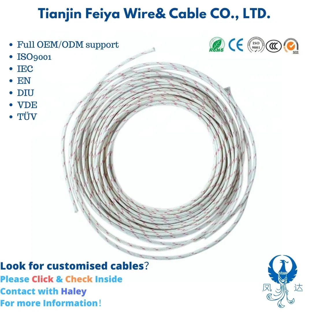 Cabo de aquecimento Nyy Cabo de borracha impermeável fita Mica de níquel UL5128 Cabo coaxial elétrico de controlo de alumínio de alta temperatura 450c