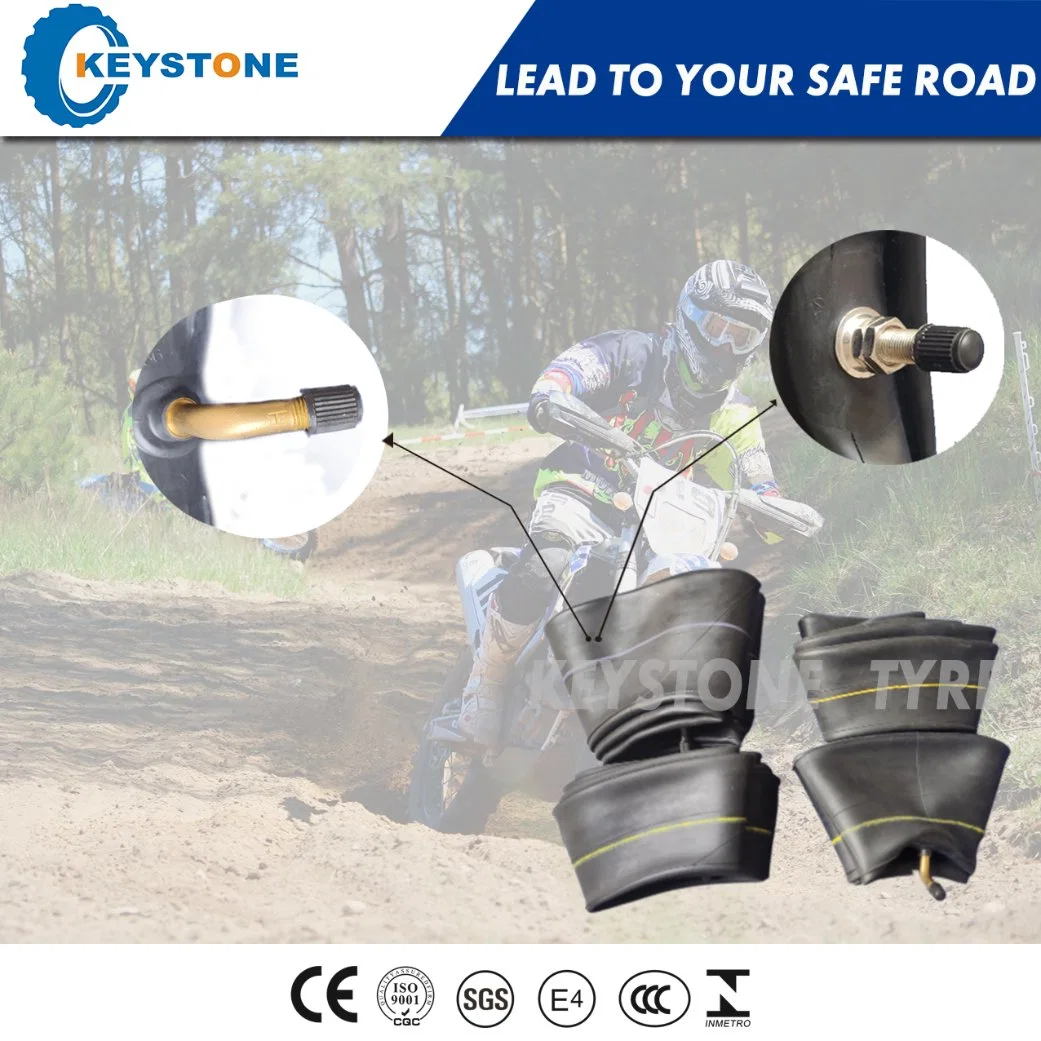 ISO Standard Super Quality Natural Rubber / Motorcycle Inner Tube (3.50/4.00-8)