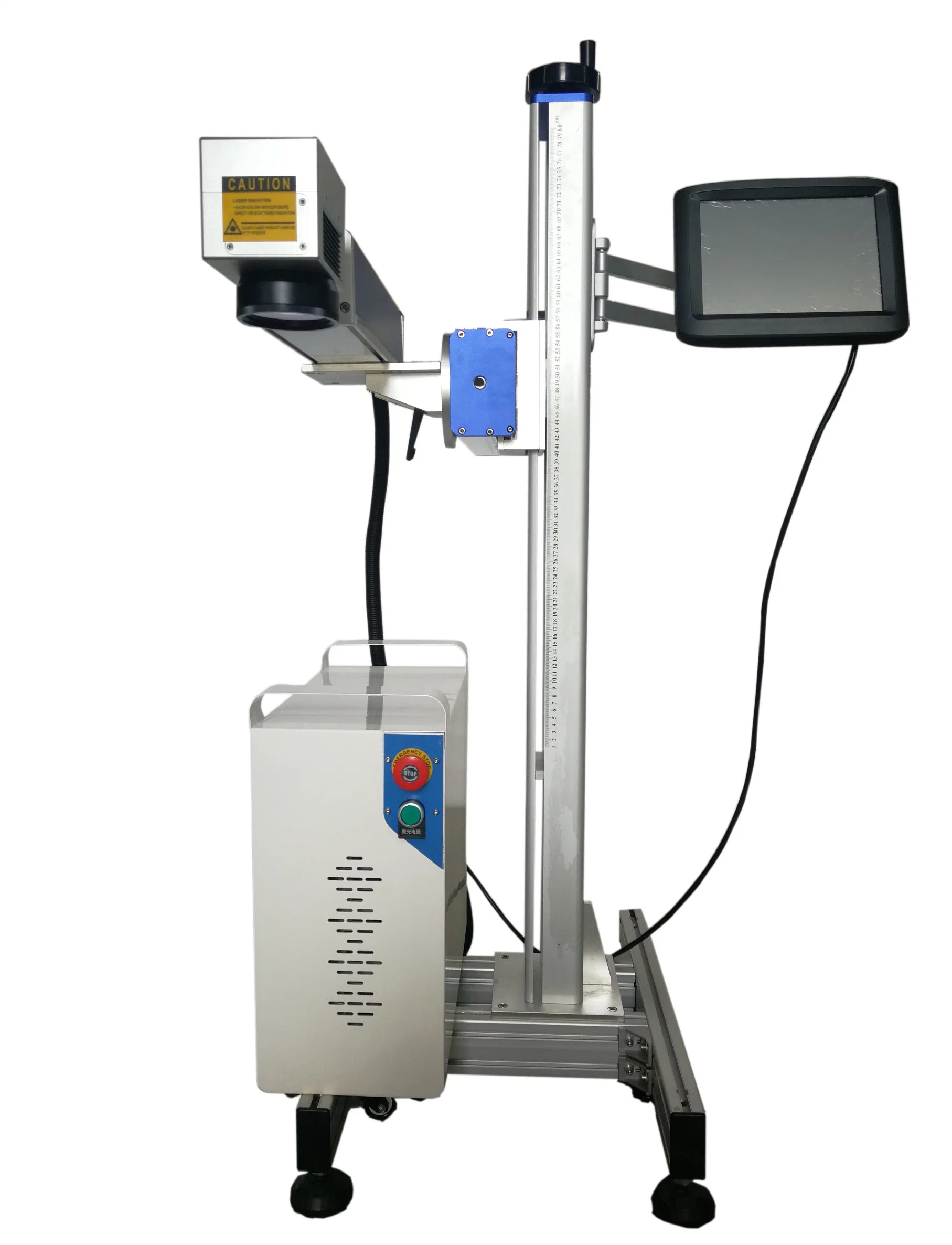 Professional Cable Pipe Marking Machine 30W 50W Fiber Laser Marking Machine for PVC PE PPR