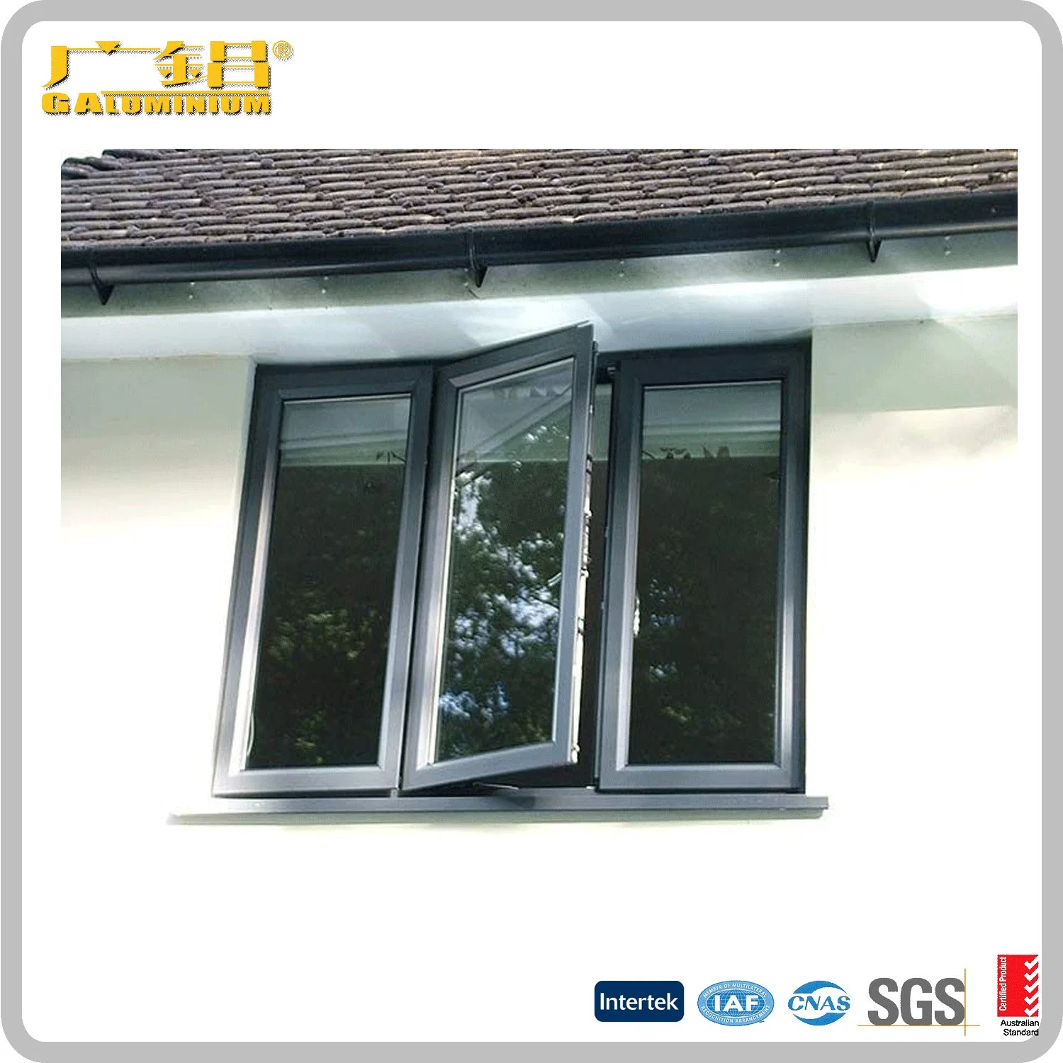 China Top Brand High quality/High cost performance  Aluminium Casement Window/Double or Single Leaf Window